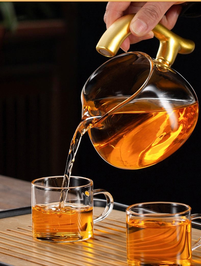 Beautiful 9-Piece Glass Automatic Tea Set | Great Wall Edition - Image 3